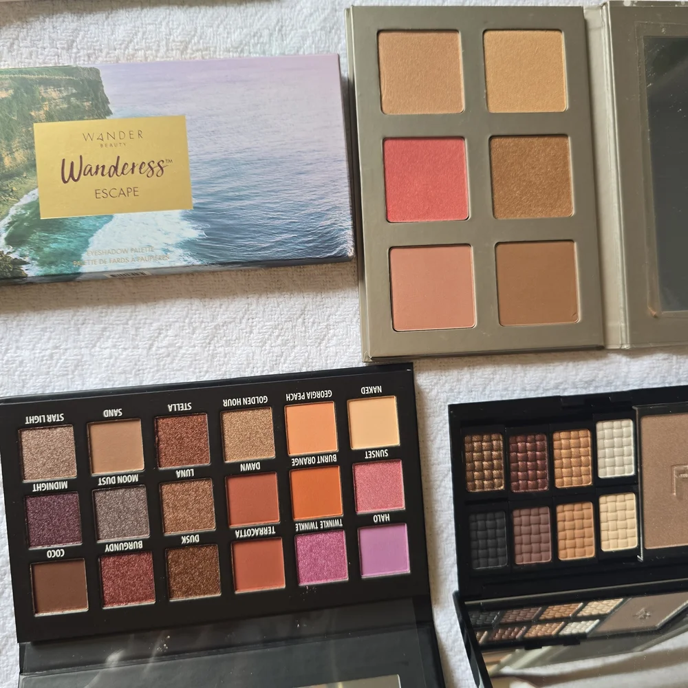 15 High End Eyeshadow Palette Lot, Ipsy, Violet Voss, Iconic London, Ciate, etc.